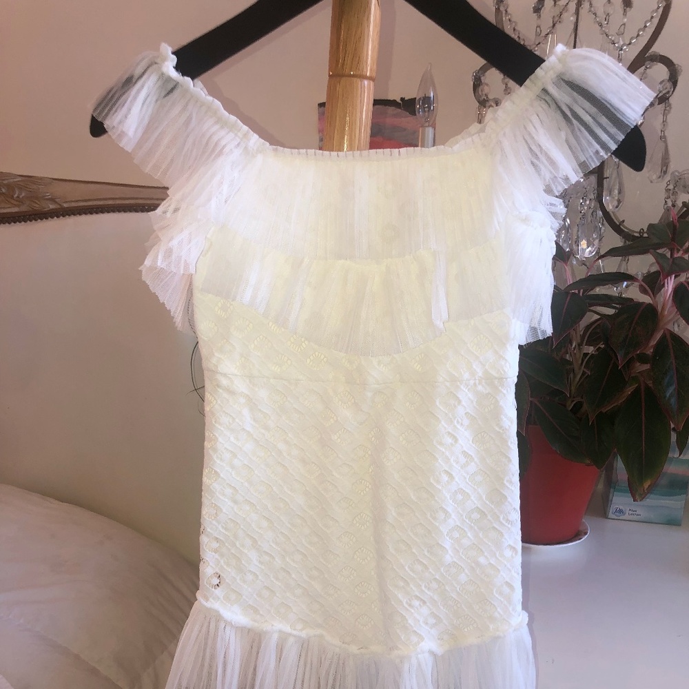 Bardot White Dress Girls Size 6 Girls